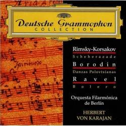 Karajan - Rimsky-Korsakov, Borodin, Ravel - Scheherezade, Danzas Polovtsianas, Bolero. CD