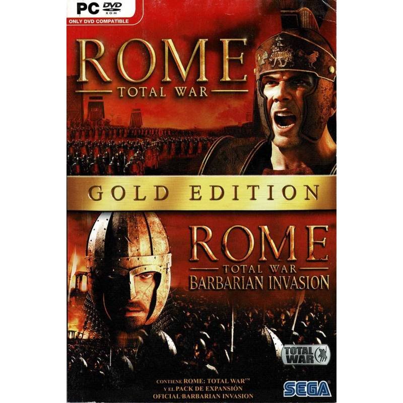 Rome Total War + Total War Barbarian Invasion Gold Edition. PC (sólo manual)