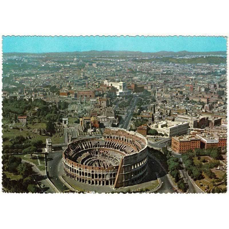 Postal Italia. Roma. Il Colosseo. Veduta aerea No. 41