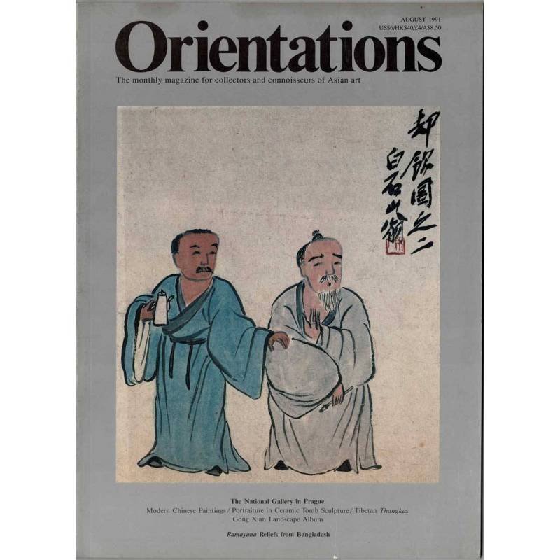 Orientations. Magazine of Asian art Volume 22 No. 8. August 1991