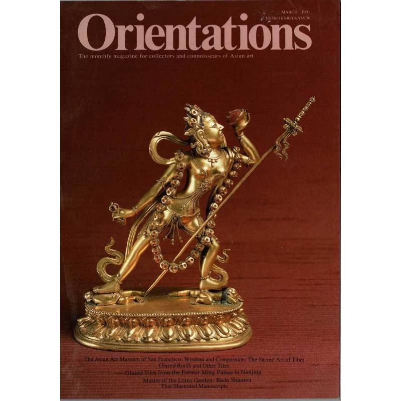 Orientations. Magazine of Asian art Volume 22 No. 3. March 1991