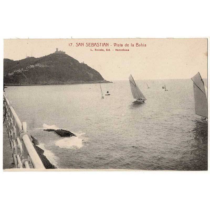 Postal Guipúzcoa. San Sebastián. Vista de la Bahía No. 17