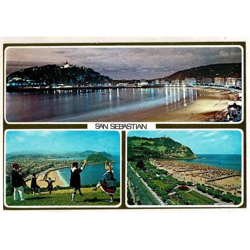 Postal Guipúzcoa. San Sebastián. Varias vistas No. 058. Fuertes