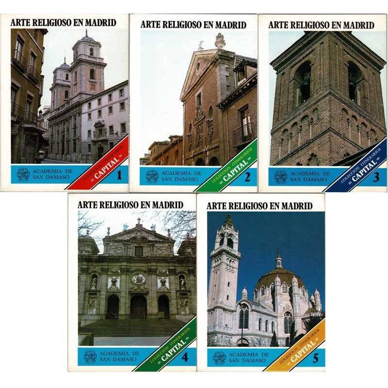 Arte Religioso en Madrid. Colección Itinerarios Capital. 5 Vols. Completa