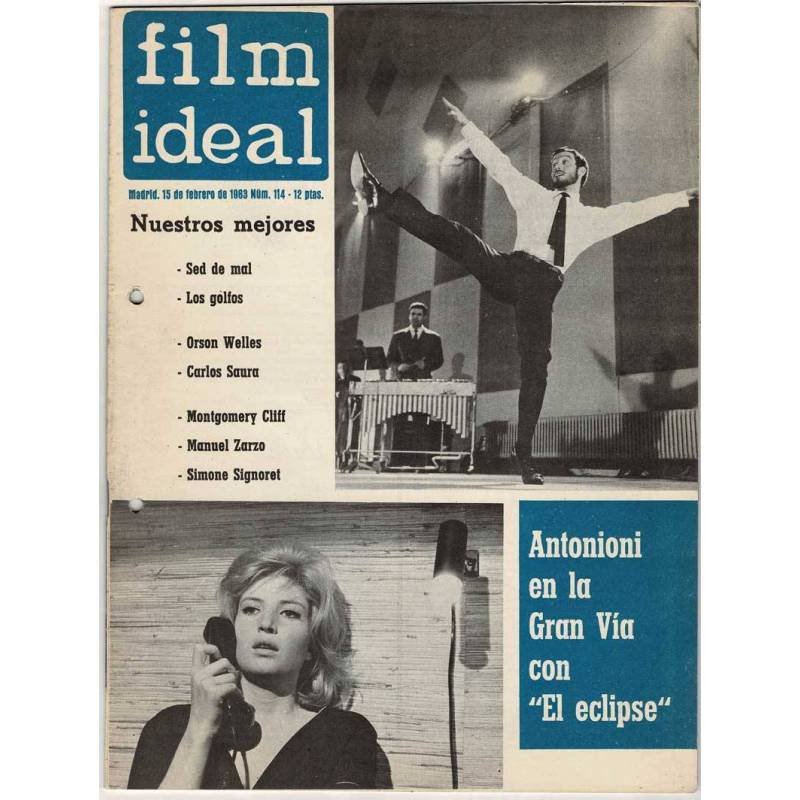 Film Ideal No. 114. 1963. Antonioni en la Gran Vía con El Eclipse