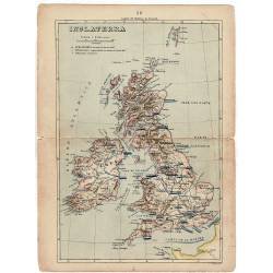 Mapa antiguo de Inglaterra,...