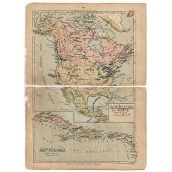 Mapa antiguo de América del...