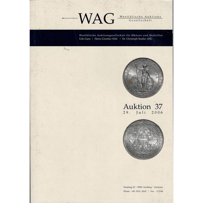 Westfalische Auktions Gesellschaft. Auktion 37. 29 Juli 2006