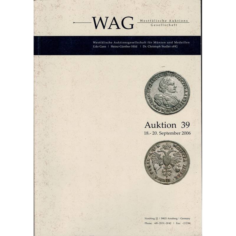 Westfalische Auktions Gesellschaft. Auktion 39. 18-20 September 2006