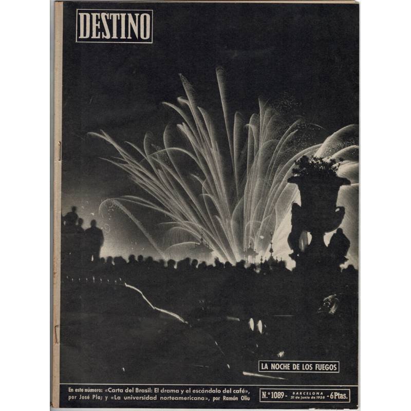 Revista Destino No. 1089. 21 junio 1958. La noche de los fuegos