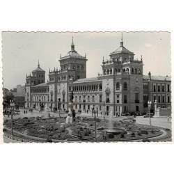 Postal Valladolid. Plaza de Zorrilla y Academia de Caballería No. 3