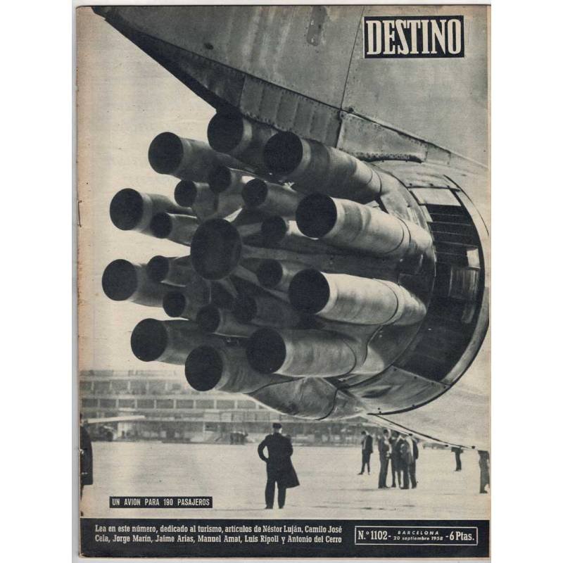 Revista Destino No. 1102. 20 septiembre 1958. Un avión para 190 pasajeros