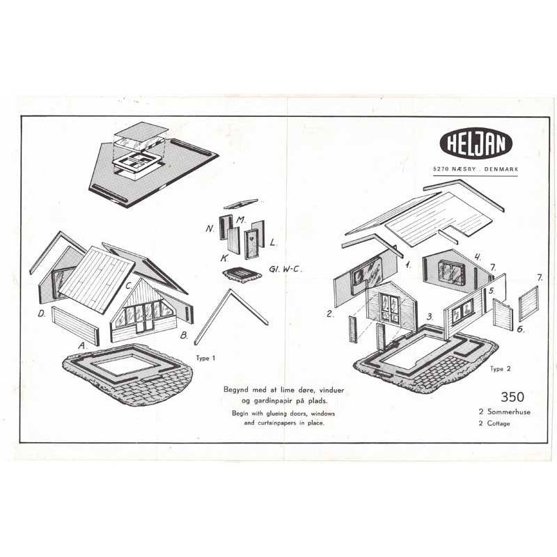 Instrucciones de montaje de casa o estación Heljan 350
