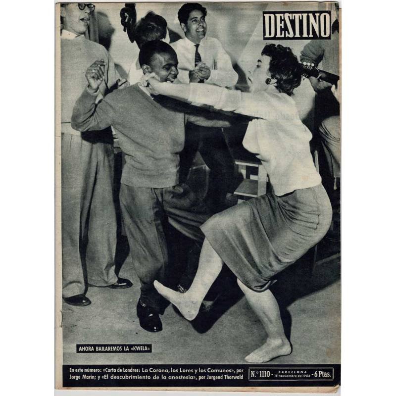 Revista Destino No. 1110. 15 noviembre 1958. Ahora bailaremos la kwela