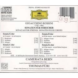 Gioacchino Rossini. Camerata Bern - Sonaten Für Streicher. Sonatas For Strings. CD