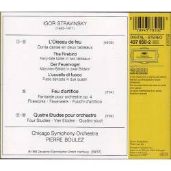 Stravinsky - The Firebird • 4 Etudes • Fireworks. CD