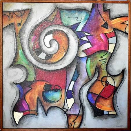 Cuadro mural abstracto Remolino 2 de Eric Waugh