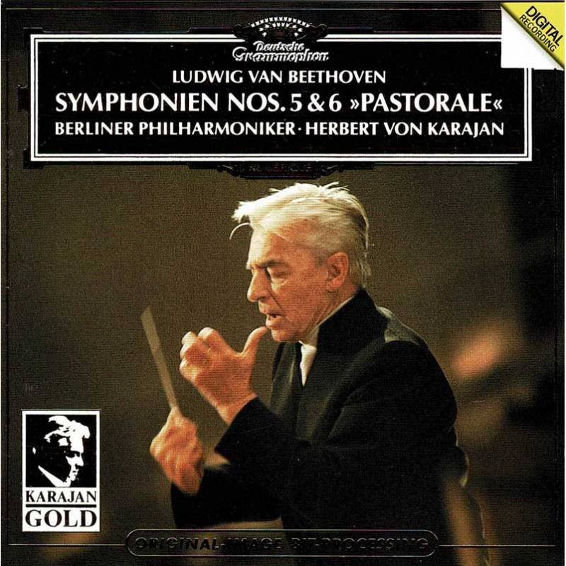 Ludwig van Beethoven. Karajan - Symphonien Nos. 5 & 6 Pastorale. CD