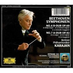 Ludwig van Beethoven. Karajan - Symphonien 4 & 7. CD