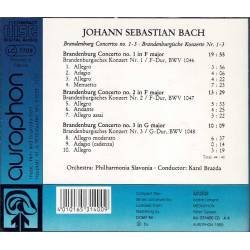 Johann Sebastian Bach. Karel Brazda - Brandenburg Concertos No. 1-3. CD