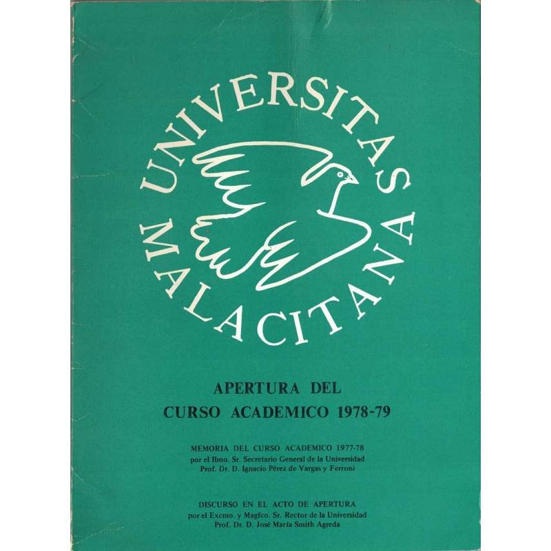 Universitas Malacitana. Apertura del curso académico 1978-1979