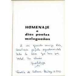 Homenaje a diez poetas malagueños (firmado por los autores)