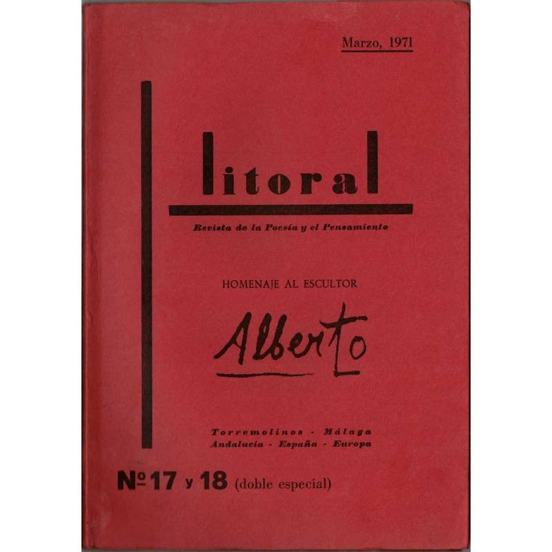 Litoral No. 17 y 18 (doble especial). Marzo 1971. Homenaje al escultor Alberto