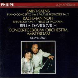 Rachmaninoff, Saint-Saens, Davidovich - Piano Concerto No. 2 / Rhapsody On A Theme Of Paganini. CD