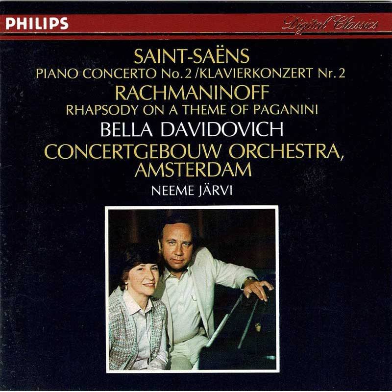 Rachmaninoff, Saint-Saens, Davidovich - Piano Concerto No. 2 / Rhapsody On A Theme Of Paganini. CD