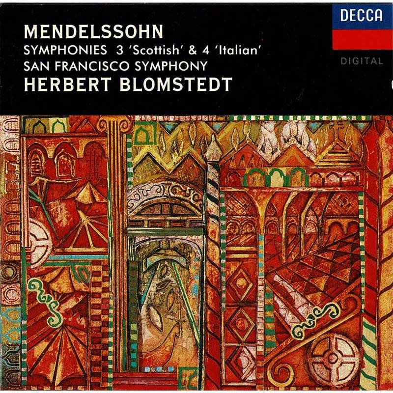 Mendelssohn. Herbert Blomstedt - Symphonies 3 Scottish & 4 Italian. CD