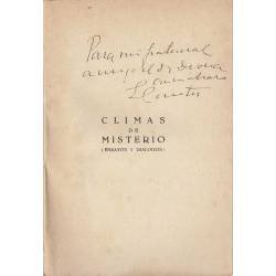 Climas de Misterio (Ensayos y Diálogos). Dedicado - Victoriano García Martí