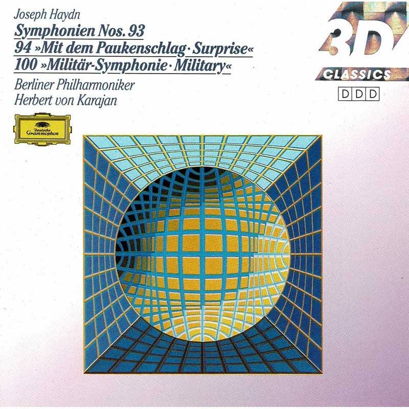 Joseph Haydn. Karajan - Symphonies Nos. 93 / 94 Surprise / 103 Drum Roll. CD