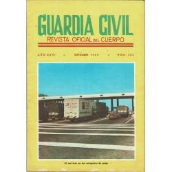 Guardia Civil. Revista Oficial del Cuerpo No. 305. Septiembre 1969