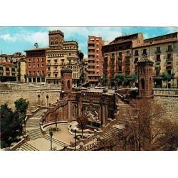 Postal Teruel. Escalinata....