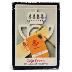 Baraja Española. Fournier. Publicidad Caja Postal (naipes precintados)