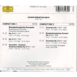 J.S. Bach - Branderburgische Konzerte 2-3-5 - Ouvertüren 1-2-3. 2 CD Compact Classics -