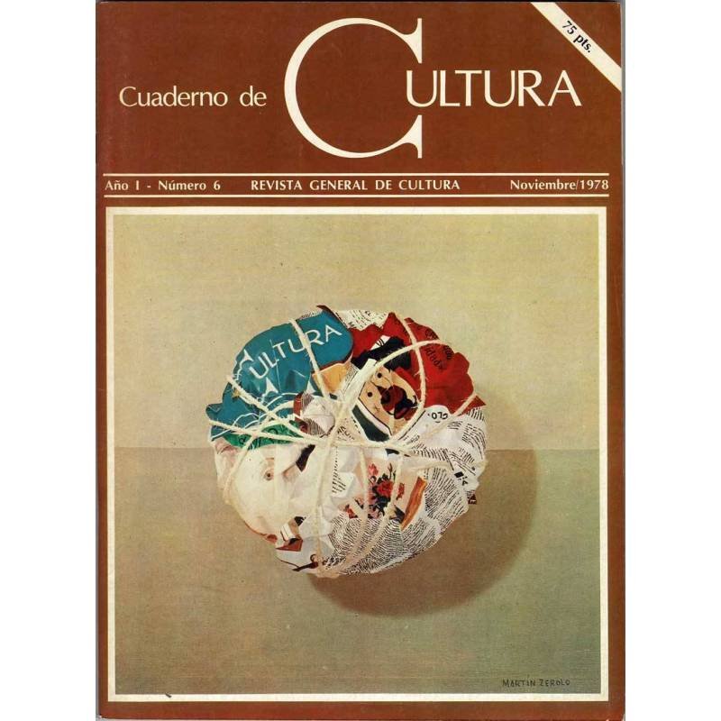 Cuaderno de Cultura No. 6. Noviembre 1978 + Suplemento -
