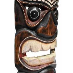 Máscara Tiki de madera decorativa -