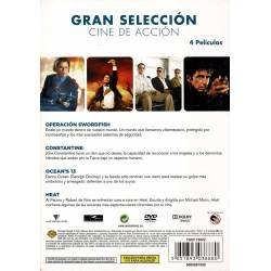 Gran Selección Cine de Acción: Operación Swordfish. Constantine. Ocean's 13. Heat. 4 x DVD