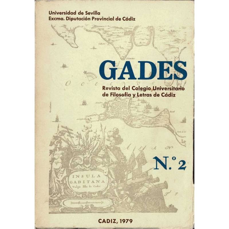 Gades. Revista del Colegio Universitario de Filosofía y Letras de Cádiz No. 2, 1979