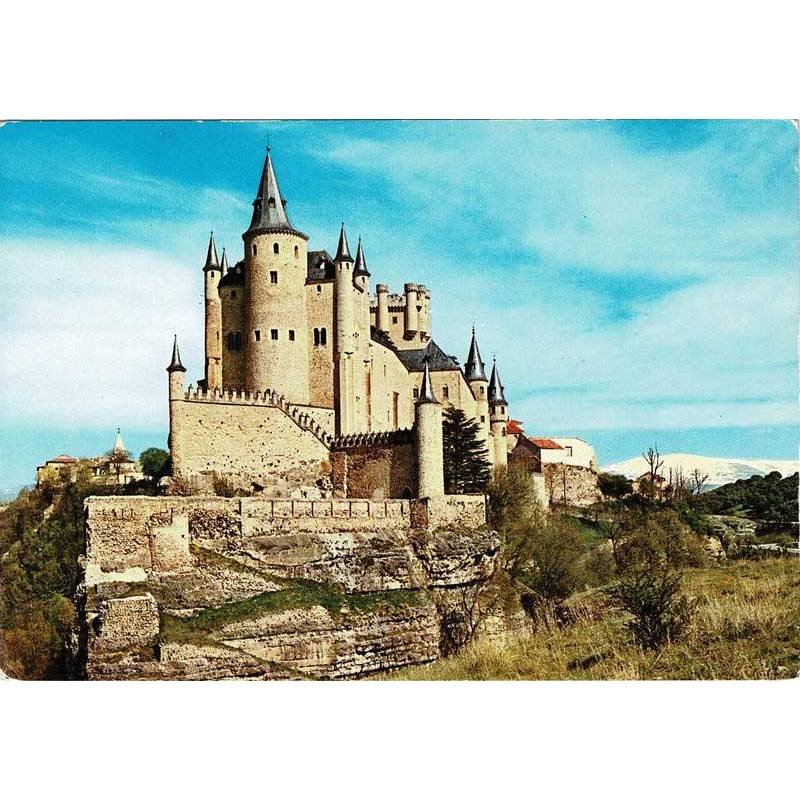 Postal Segovia. El Alcázar. Castillos de España No. 11