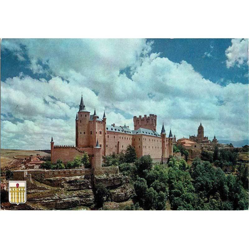 Postal Segovia. El Alcázar y Catedral No. 4