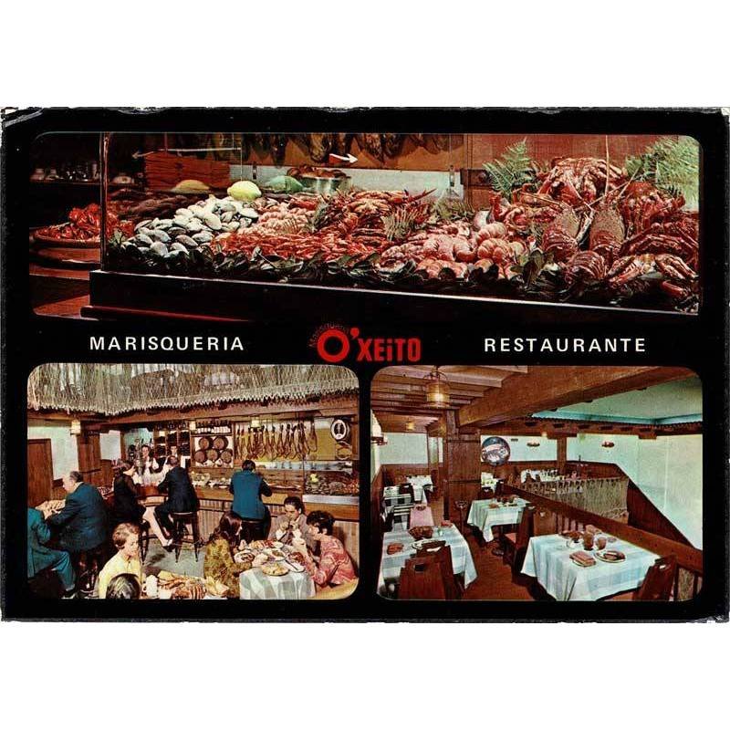 Postal Madrid. Marisquería O'Xeito Restaurante