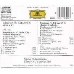 Wolfgang Amadeus Mozart, Leonard Bernstein - Symphonien No. 35 Haffner. No. 41 Jupiter. CD