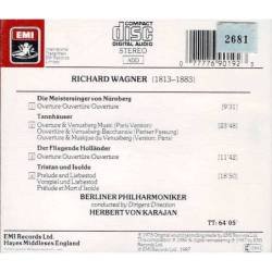 Karajan. Berliner Philharmoniker. Wagner - Ouvertüren. CD