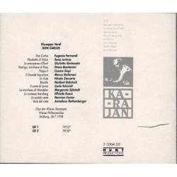 Giuseppe Verdi. Karajan - Don Carlos. In memoria Jürgen Grundheber. 2 x CD