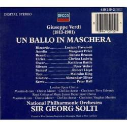 Giuseppe Verdi. Pavarotti. Price. Bruson - Un Ballo In Maschera. CD