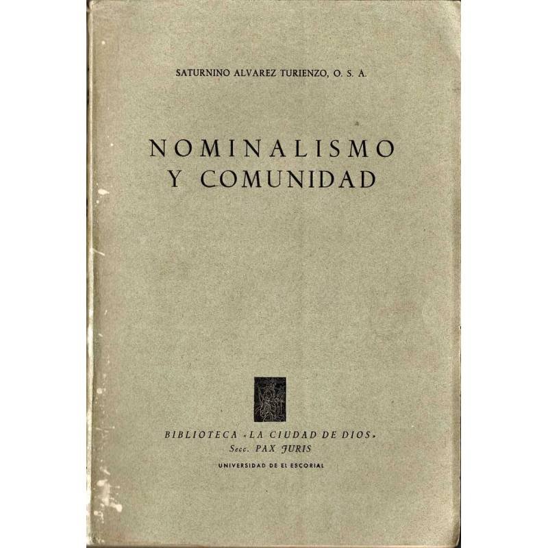 Nominalismo y Comunidad - Saturnino Álvarez Turienzo, O.S.A.