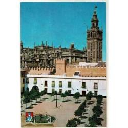 Postal Sevilla. Patio de Banderas y la Giralda No. 4