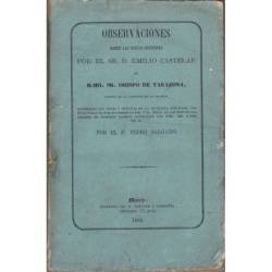 Observaciones sobre las cartas dirigidas por el Sr. D Emilio Castelar al ILMO. Sr. Obispo de Tarazona - P. Pedro Salgado